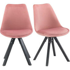 Duhome Elegant Lifestyle Dining Chair Kitchen Chairs Set of 2 TYP9-518M Retro Kitchen Chair with Wooden Legs and Seat Cushion