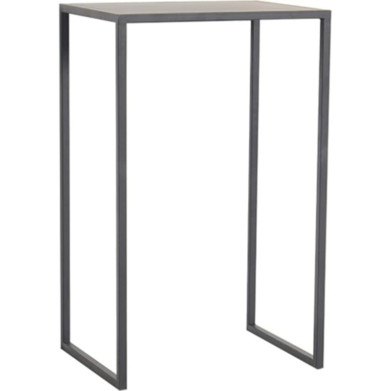 CZAOERXB Narrow Console Table, High Sofa Table, Narrow Console for Hallway, Side Table with Metal Frame for Bedroom and Living Room, Black, Metal, Nordic, Compact