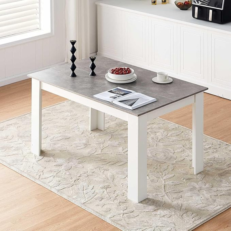 CLIPOP Wooden Dining Table (120 x 80 x 75 cm)