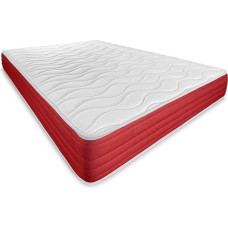 DUÉRMETE ONLINE Lite Viscoelastic Mattress, Reversible, Firm and Comfortable, Height 23 cm, Face for Winter/Summer, Polyurethane PU Mite Proof and Anti-Bacterial, White, 90 x 190 cm