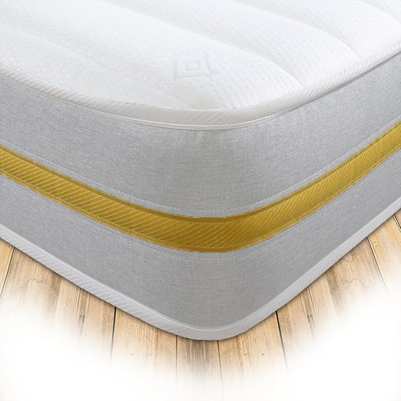 Starlight Beds STARLIGHT02 Mattress, Fire Resistant, Regulated Materials, White, Single Mattress (3ft x 6ft3)