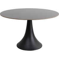 Kare Grande Possibilita Design Table, Black, Diameter 120 cm, for 4-6 People, Indoor, Outdoor, Round Design, Weatherproof, Easy Care, Balcony, Dining Room, Ceramic Top, 73 x 120 x 120 cm (H x W x D)