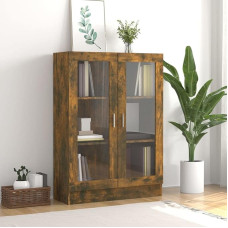 WIFESE Filing Cabinet Smoked Oak 82.5 x 30.5 x 115 cm Cabinet Small Kitchen Cabinet Console Multipurpose Cabinet Wardrobe Sideboard Storage Cabinet Cupboard Cabinet Cupboard Side Cabinet