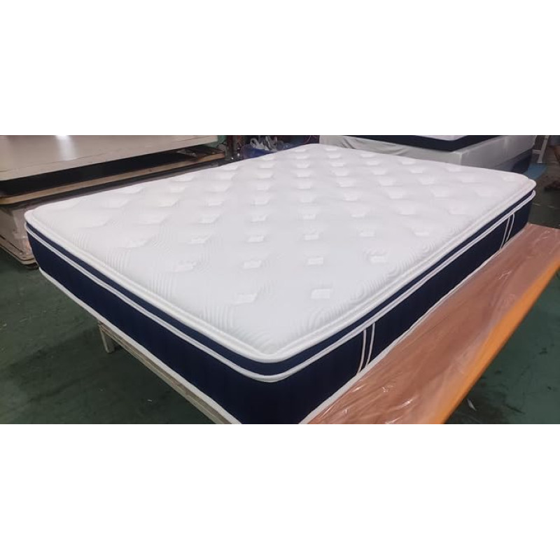 TeQsli Memory Foam Spring Foam Hybrid Fabric 7-Zone Medium Firm Orthopedic Mattress for Pressure Relief and Edge Support Small Double (120 x 190 x 27cm)
