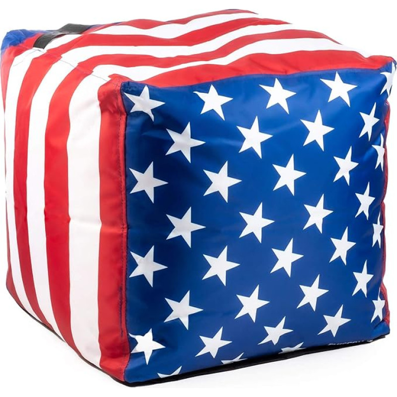 THISCOVER Bean Bag - Flag USA - Stool Stool Seat Chair Living Room Children's Room