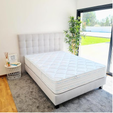 Luxury Literie Mattress 140 x 190 cm | Memory Foam | Thermotec | High Adaptability | Independent of Sleeping | Ergonomic | Orthopaedic | 24 cm (+/- 2 cm) | All Dimensions