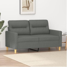 ZEYUAN 2-Seater Sofa, Dark Grey, 120 cm, Fabric, Sofas & Couches, Sofa Living Room, Sofa for Teenager's Room, Relaxing Sofa, Sofa for Bedroom, Upholstered Sofa 359228