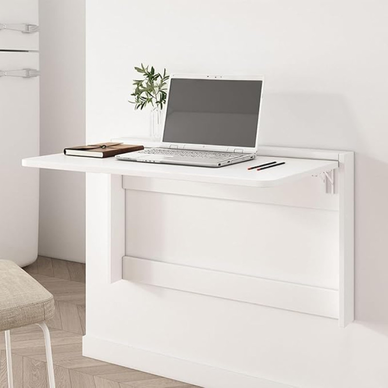Ultradünner Wand-Klapptisch, platzsparender Schreibtisch für Wohnzimmer, Arbeitszimmer, Schlafzimmer