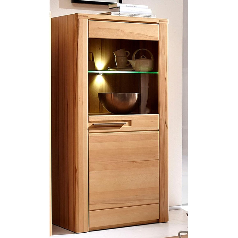 möbelando Nature Plus III Wooden Display Cabinet Right