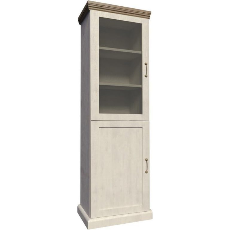 Furniture24 ROYAL W1D Display Cabinet, Living Room Cabinet, 2 Door Display Cabinet