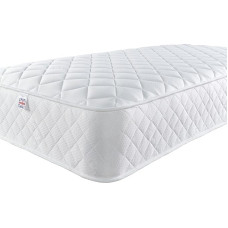 Aspire Beds Comfort Plus Aspire-Cool Touch Foam Free Bonnell Spring Essentials Value Mattress, Polyester Cotton Blend, White, Small Double