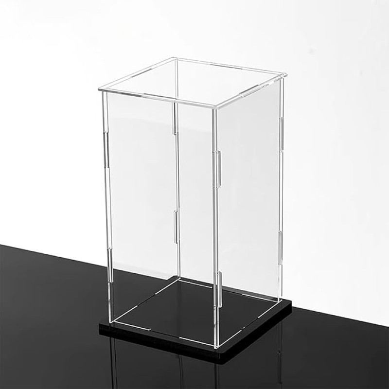 WhamtL Acrylic Display Case Dustproof Protection Cube Display Case, 10 15 20 25 30 35 40 45 cm Transparent Action Figure Display Case, Collectible Display Box for Jewellery Souvenirs (35 x 35 x 45 cm