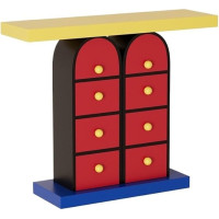 Konsolentisch, Eingangstisch, Konsolentisch, dekorativer Tisch, Sofatische für Wohnzimmer mit 6 Aufbewahrungsfächern, Unterhaltungszentrum 45,28 Zoll Eingangstisch Konsole