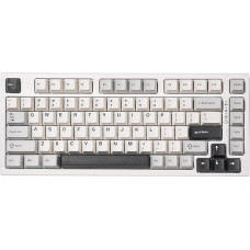 YUNZII YZ75 75% Hot Swappable Wireless Gaming Mechanical Keyboard, RGB Backlight, BT5.0/2.4G/USB-C, Double Shot PBT Keycaps for Linux/Win/Mac (Gateron G Pro Yellow, White)