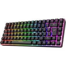 Spirit of Gamer - Gaming Keyboard Wireless RGB - TKL Keyboard 65% - Semi-Mechanical Keys with 25 Anti-Ghosting - Wireless and Bluetooth Connectivity - Compatible with Gaming PC, Smartphone, Tablet
