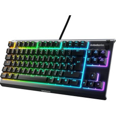 SteelSeries Apex 3 TKL - RGB Gaming Keyboard - Compact Tenkeyless Form Factor - 8-Zone RGB Lighting - German (QWERTZ) Layout