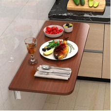 Wandklapptisch, platzsparender Esstisch für Küche & Balkon, Laptop Schreibtisch aus Holz, kompakter Wandtisch für kleine Räume, vielseitig zusammenklappbare Möbel