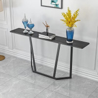 XAoSCd Modern Sofa Console Table, Antique Finish, Console Accent Table, Nordic Slate Porch Cabinet, Simple Decorative Divider Porch, Marble Wall Housing,