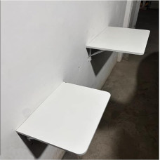Klappbares Schreibtischregal zur Wandmontage, für Garage, Zuhause, Büro, Waschküche, Bar, Küche, Esszimmer – vielseitiger Arbeitsplatz, Weiß (120 x 24 cm)