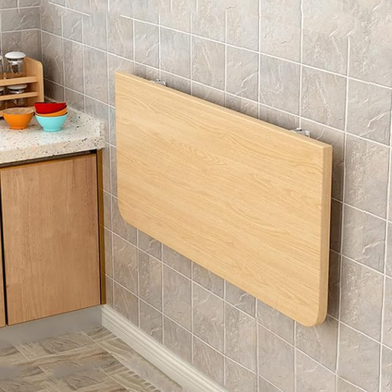 Wandklapptisch, platzsparender Drop-Leaf-Esstisch für Küche, Wohnzimmer & Schlafzimmer, schwimmender Bartisch für kleine Räume
