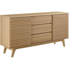 Modway Render 160 cm Sideboard Buffet Table or TV Stand in Oak