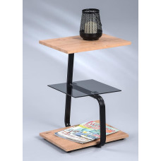 M2 Kollektion Lugana Side Table in Artisan Oak Decor W x H x D = 40 x 56 x 39 cm