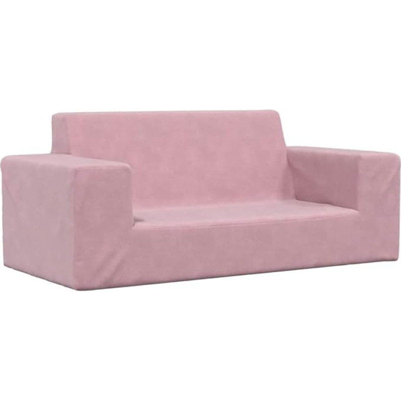 Rantry Kids Sofa 2 Seater Pink Soft Plush Sofa Bed Living Room Couch Sofas Outdoor Garden Living Room Patio Outdoor Furniture Model 4104783