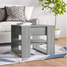 Tidyard Coffee Table, Coffee Table, Living Room Table, Sofa Table, Side Table, Tea Table, Bar Table, Living Room Furniture for Living Room, Grey Sonoma, 55.5 x 55 x 45 cm, Wood Material