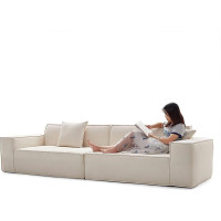 SZSXYBZ Sectional Couch with U Shaped Chaise Modern Modular Sofa with Deep Seat Upholstered Sofas for Living Room Bedroom No Assembly Required (200cm)