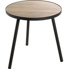 Haku-Möbel 24865 Side Table Black Oak Diameter 50 x Height 52 cm