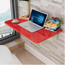 Foldable Wall-Mounted Kitchen Table Wooden Drop-Leaf Folding Desk Space-Saving Laundry Table Floating Workbench Versatile Compact Dining Surface
