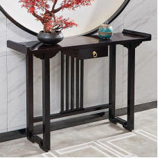 Narrow Console Table, Modern Entrance Table, Sofa Table, Small Exhibition Table, Living Room Storage Table, for Small Space, for Entrance, Hallway, Living Room (120 x 35 x 80 cm/47.2 x 13.8 x 31.5
