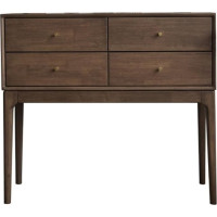 LaYiQimn Console Table Console Table Console Table with 4 Drawers Narrow Sofa Table with Wood Accent, Entrance Table for Living Room, Hallway, Foyer, Entrance, Bedroom, Art Deco Furniture (Medium)