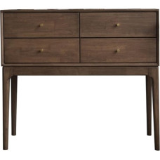 LaYiQimn Console Table Console Table Console Table with 4 Drawers Narrow Sofa Table with Wood Accent, Entrance Table for Living Room, Hallway, Foyer, Entrance, Bedroom, Art Deco Furniture (Medium)
