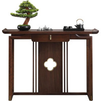 Console Table Console Table, Solid Wood Console Table for Entryway, Rustic Brown Wood Entrance Table, Sofa Table, Entryway, Hallway, Foyer, Exhibition Table, Side Table, De
