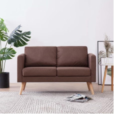Mogou 2-Seater Sofa, Sofa Bed, Sofa Bed, Couch with, Sofa Bed, Sofas & Couches, Sofa Bed, Fabric Brown