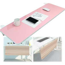 Verstellbare 90° Computertastaturablage 55 65 75 x 25 cm Holz-Schreibtischverlängerung mit C-Klemme ohne Bohren ideal zum Tippen und Spielen