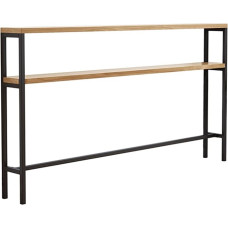 Konsolentisch Standregal Konsolentisch, schmaler Beistelltisch hinter dem Couchtisch, schmaler Konsolentisch, zweistufiger Beistelltisch aus Holz, schmale Konsolentische, hinter Sofatischen,