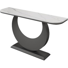 ZXDRYBHD Narrow Entrance Table, Console Table, Modern Sofa Table, Accent Tables, for Hallway, Entrance, Living Room, Bedroom (Black, X-Large)