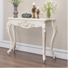 Victorian Style Console Table Vintage Style Decorative Furniture for Entryway Hallway Foyer Sofa Table with Legs Perfect Display
