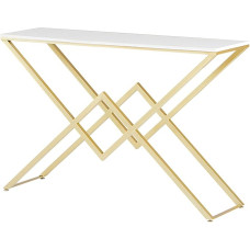 CAFIEDR Coffee Table, Living Room Console Table, Balcony Decoration Table, Metal Sofa Table, Narrow Skirt Table, Wall Table 31.4 × 11.8 × 31.4 Inches