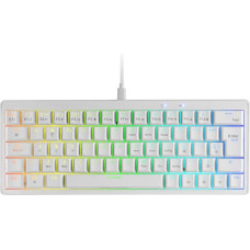 Mars Gaming MKMINIPRO Mechanical Ultra Compact 60% Keyboard, Hot-Swappable Mechanical Switches, RGB Chroma, Gaming Keyboard with Antighosting, Quiet Switches, Portuguese, White