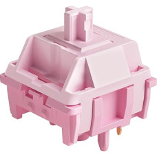 Akko Stellar Rose Keyboard Switch for Mechanical Gaming Keyboard, 5-Pin 37gf Linear Switches, Pre-Lubricated Key Switches, Custom Keyboard Switches for DIY Kit (45 Pieces, Stellar Rose)