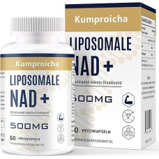 Liposomaalne NAD+ toidulisand 500 mg koos TMG 250 mg - kõrgekvaliteediline pehme geelivormel koos parema imendumisega, pakend 60-st (pakend 1)