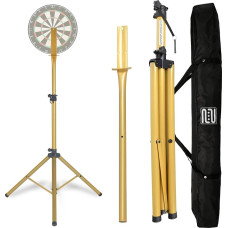 Pronomic DA-45S Stend for Dartboard (Dartboardi hoidja, Dartboardi stend pulbervärvitud terasest, reguleeritava kõrgusega, kott)