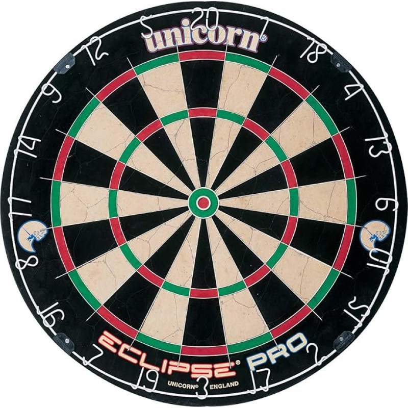 Unicorn Eclipse Pro, Professional Bristle Dartboard with Competition Quality Sisal, Spider and Number Ring, Professional Dart Board for Adults