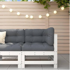 Homgoday Corner Sofa with Solid Pine Cushion White Sofa Bed Living Room Sofa Couch Sofas Outdoor Garden Living Room Patio Outdoor