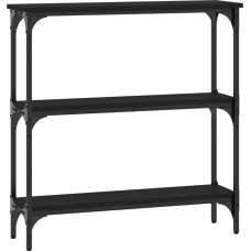 Makastle Console Table, Hallway Table, Decorative Table, Living Room and Bedroom, Standing Shelf, Side Table, Sofa Table, Entrance Table Behind Sofa, Black, 75 x 22.5 x 75 cm, Wood Material