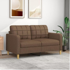 ShGaxin 359094 2-Seater Sofa Brown 140 cm Fabric, Sofas & Couches, Sofa Living Room, Sofa for Teenager's Room, Relax Sofa, Sofa for Bedroom, Upholstered Sofa