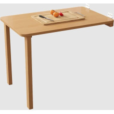 Faltbarer Wandtisch, platzsparend, multifunktional, wandmontiert, PC-Schreibtisch, versteckter Esstisch aus Holz für Küche, Wohnzimmer, 80 x 80 cm